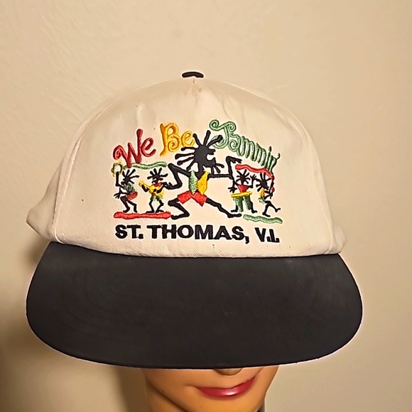 St. Thomas Virgin Islans We be Jammin baseball cap unisex one size adjustable - Picture 1 of 6